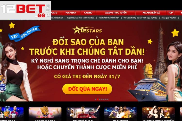 Sơ lược về trang chủ 12BET