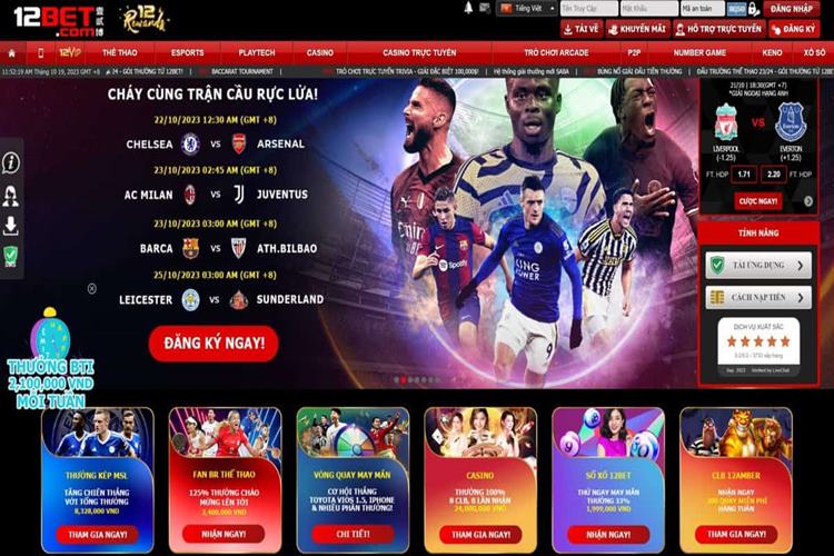 Tải app 12BET về máy tính